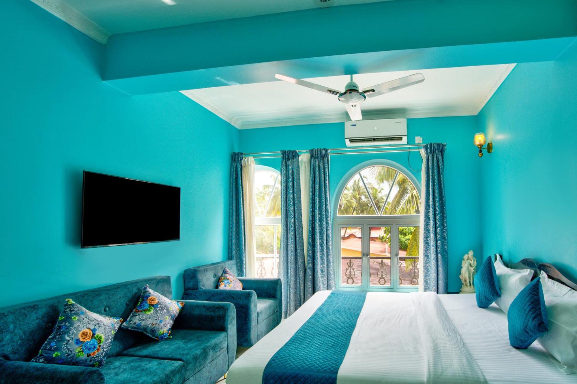 Candolim Beach White Residency Baga Bagian luar foto