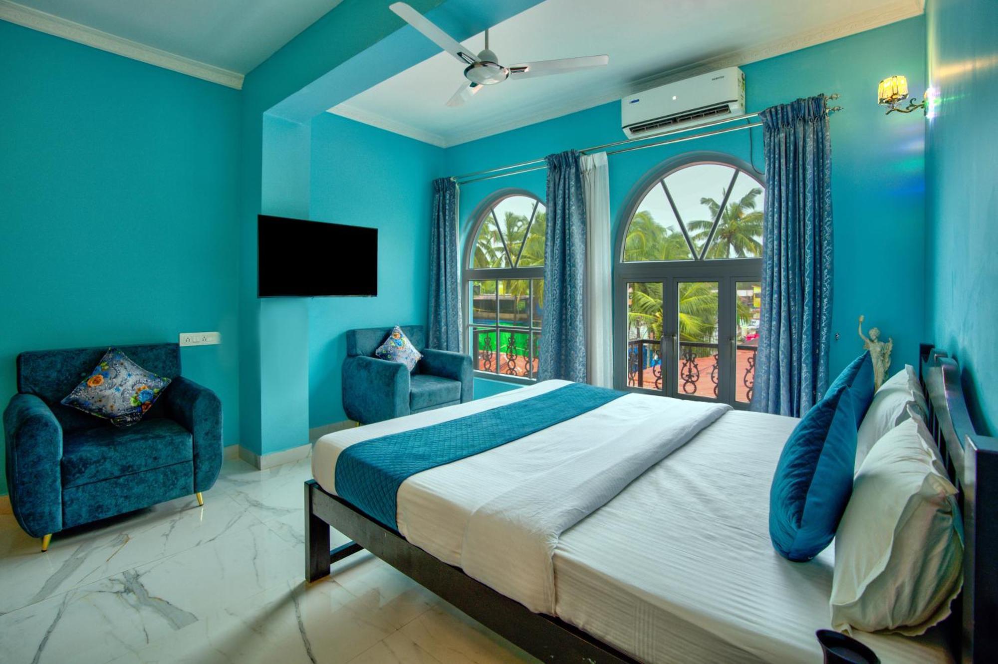 Candolim Beach White Residency Baga Bagian luar foto